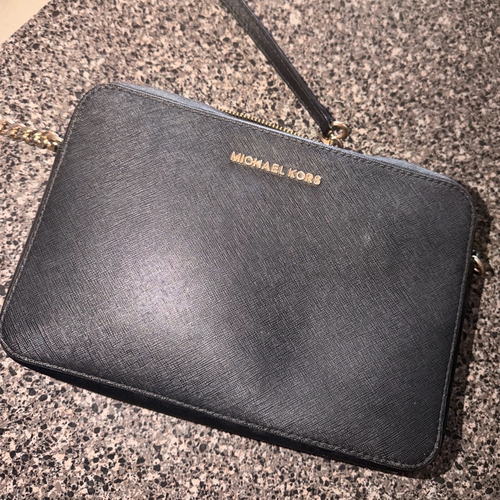 Michael Kors black cross body bag
